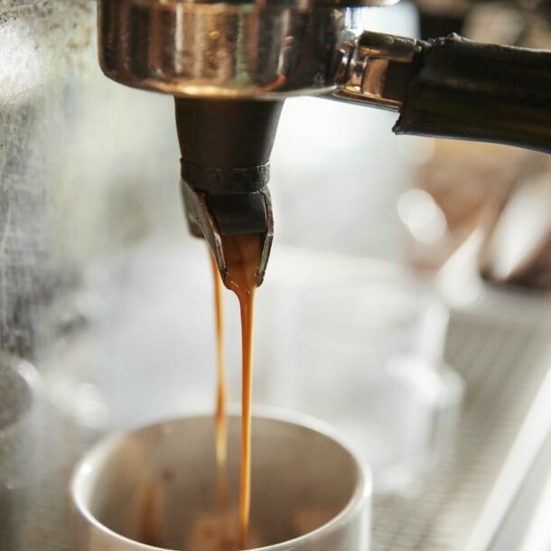 Close up of Coffee Machine